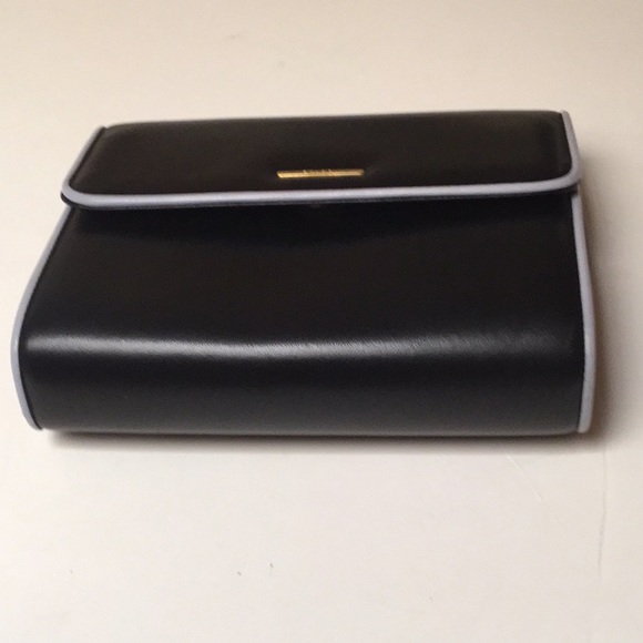 St. John Chain Link Handbag Clutch Black Leather - Picture 3 of 8